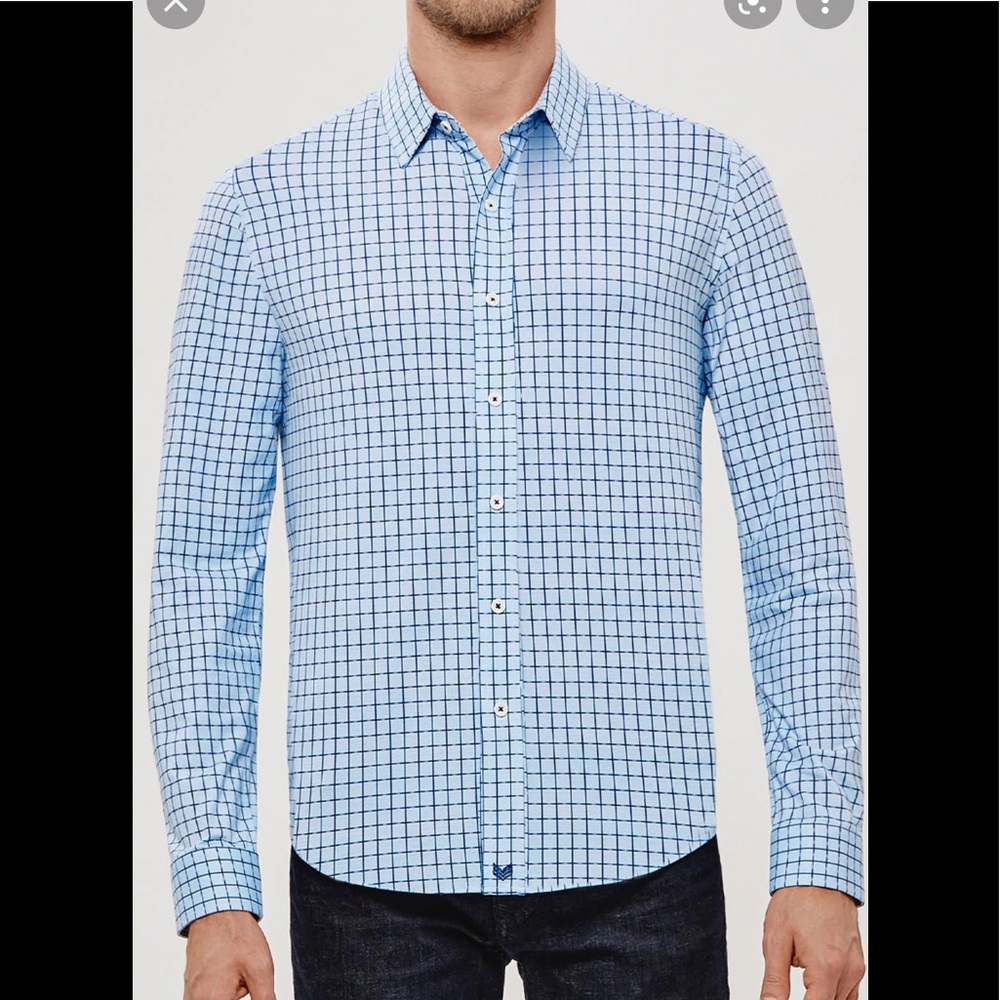 Mens buttercloth button down dress shirt